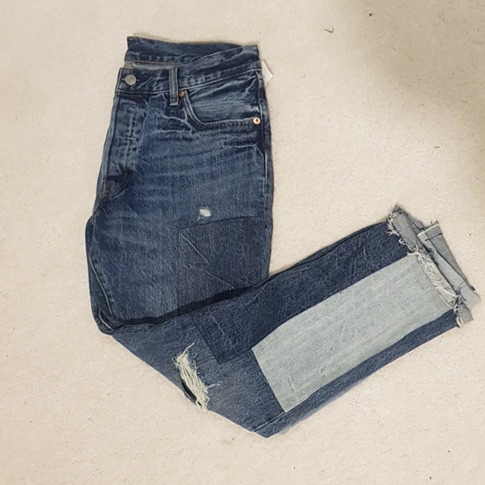 Levi 501 Jean's with super cute patches